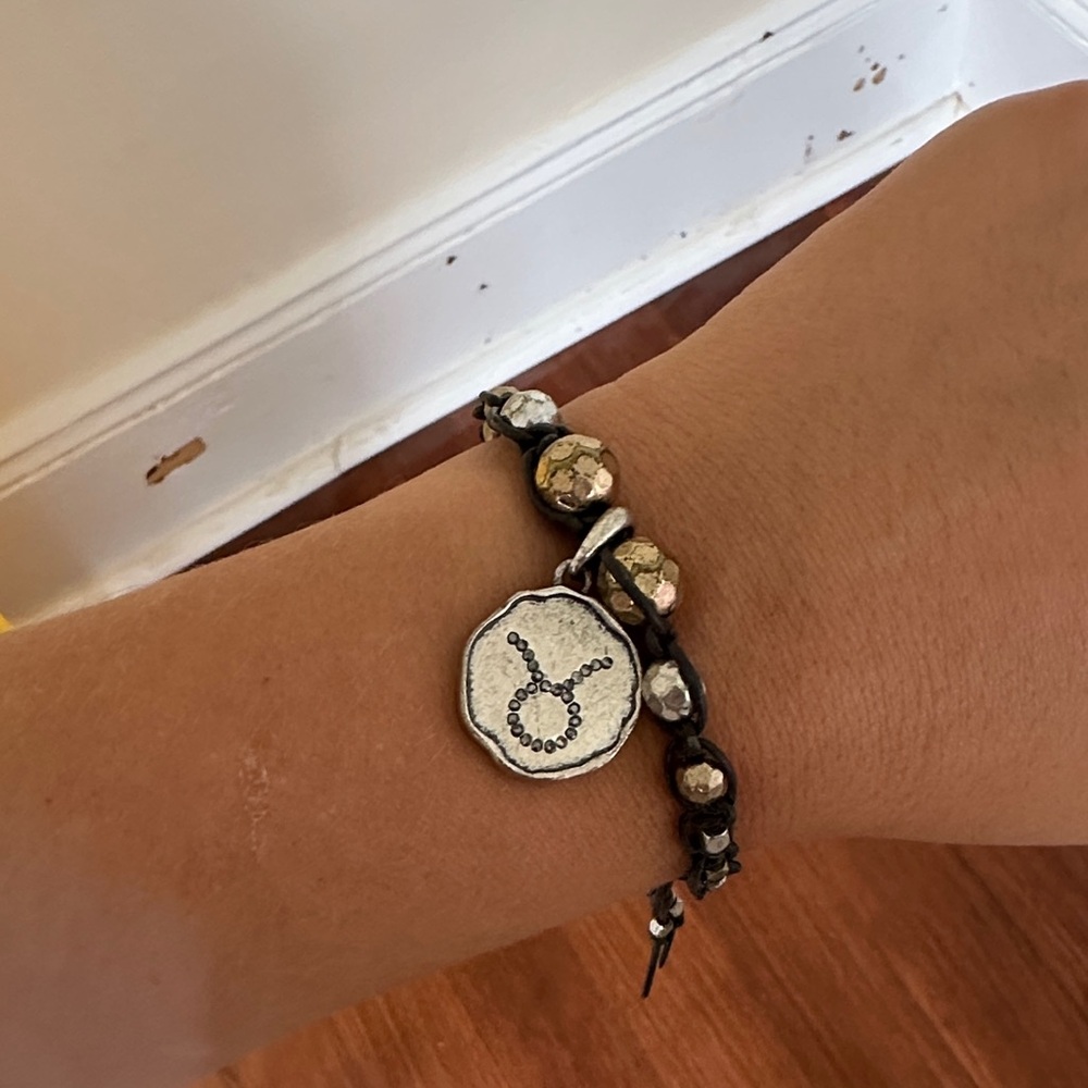 Y2K Lucky Brand Taurus Leather Bracelet
